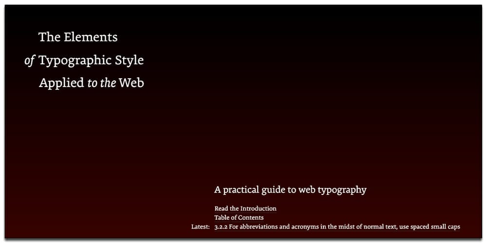 Best Free Typography Books 2 The Elements of Typographic Style Applied to the Web