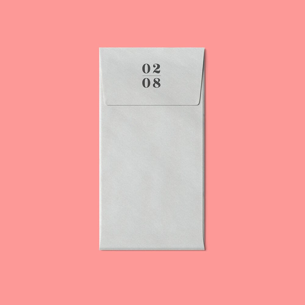 Top View Free Closed Envelope Mockup PSD