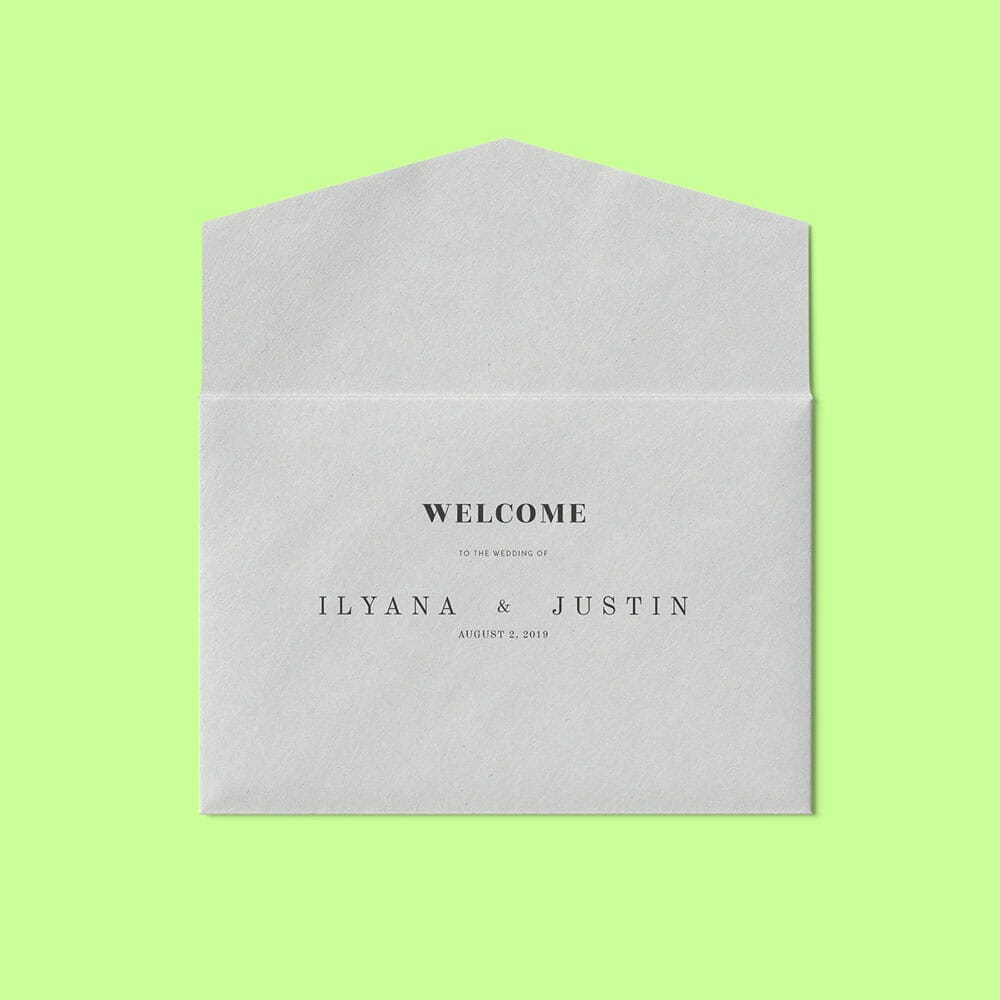 Top View Free Open Envelope Mockup PSD