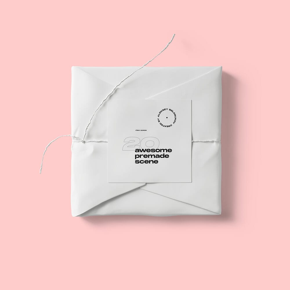 Top View Free Package Mockup PSD