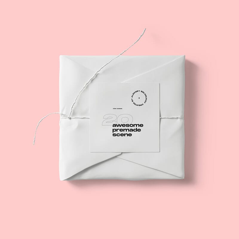 Top View Free Package Mockup PSD