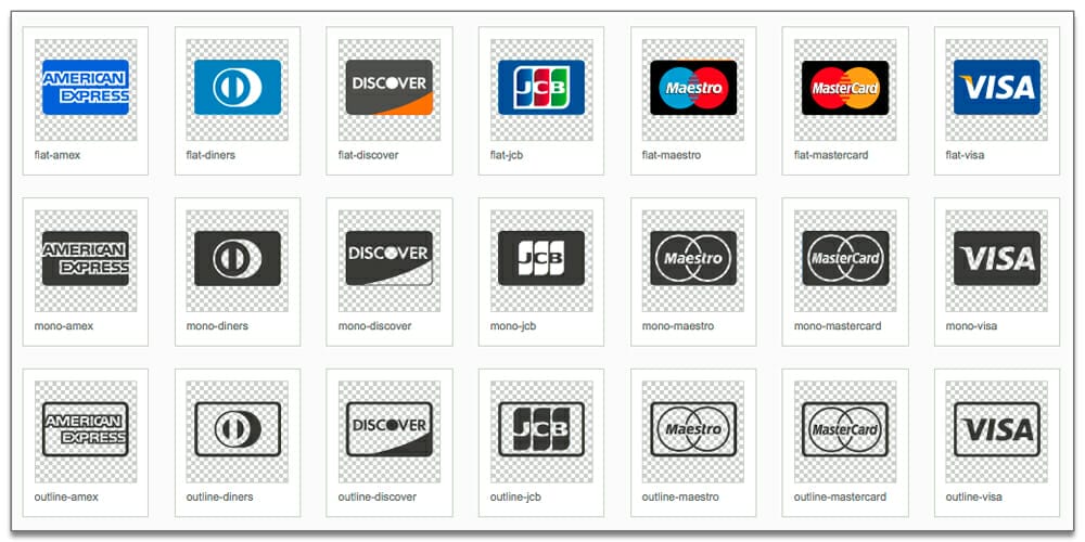 Credit Card Provider Icons