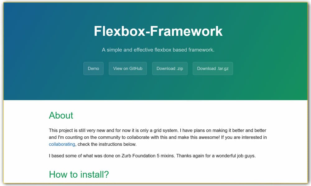 Flexbox Framework