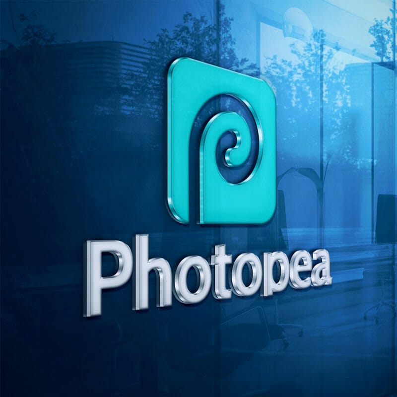 Free 3D Glass Logo Mockup On Blue Office Wall PSD