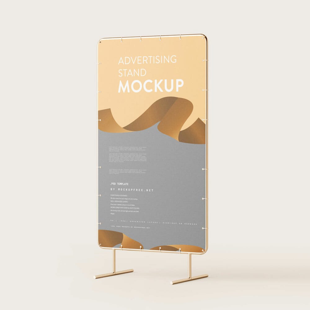 Free Advertising Stand Mockup PSD