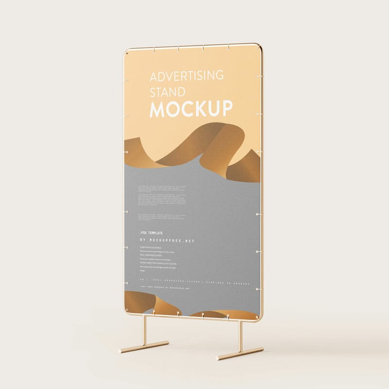 Free Advertising Stand Mockup PSD