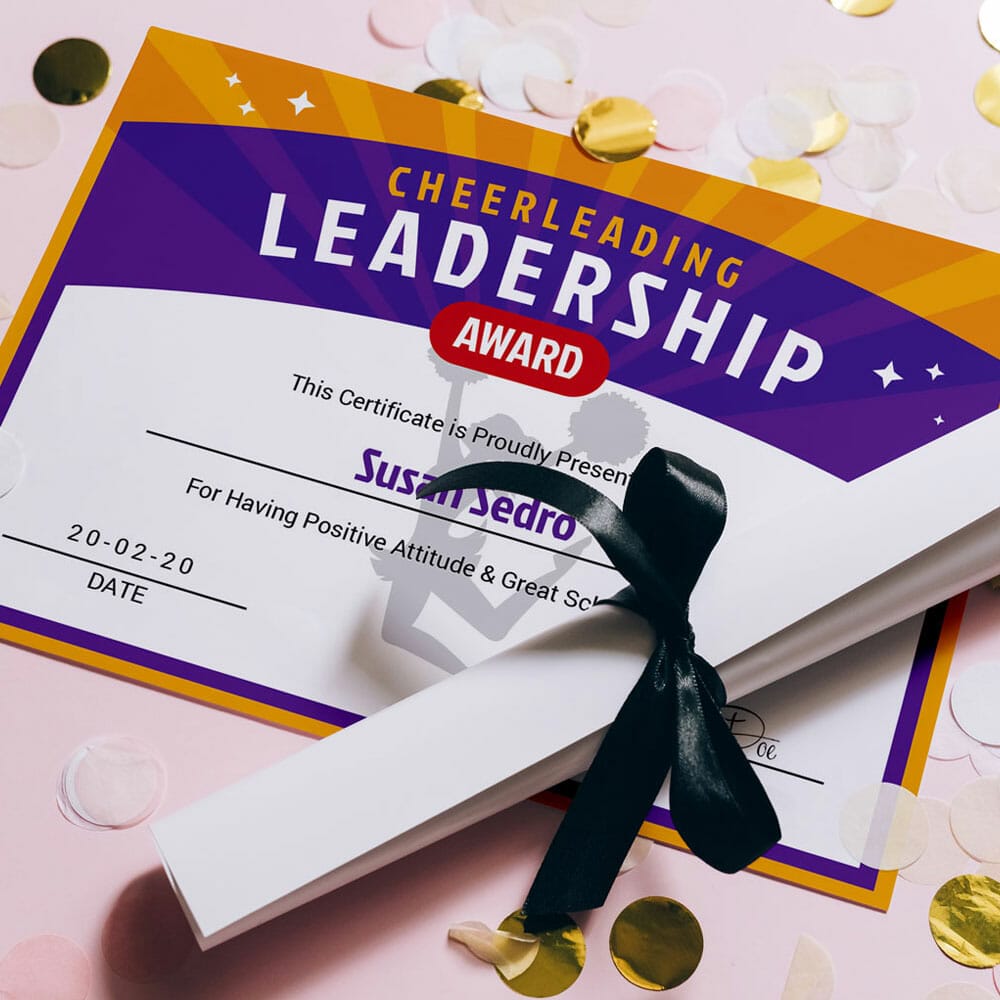 Free Award Certificate Mockup PSD