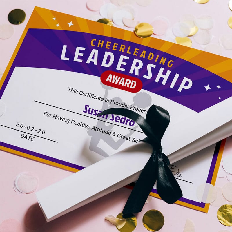 Free Award Certificate Mockup PSD