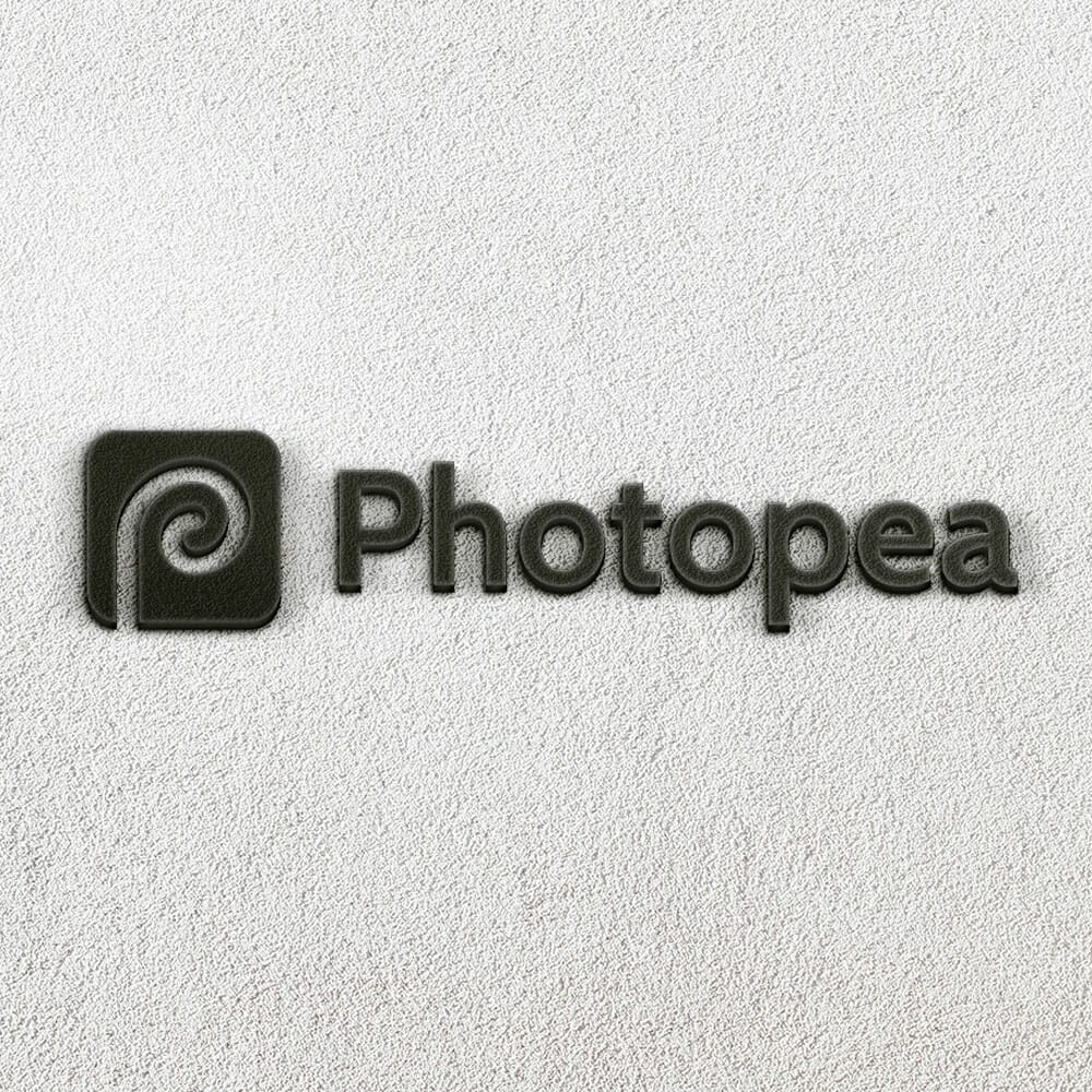 Free Black Logo Mockup On White Wall PSD