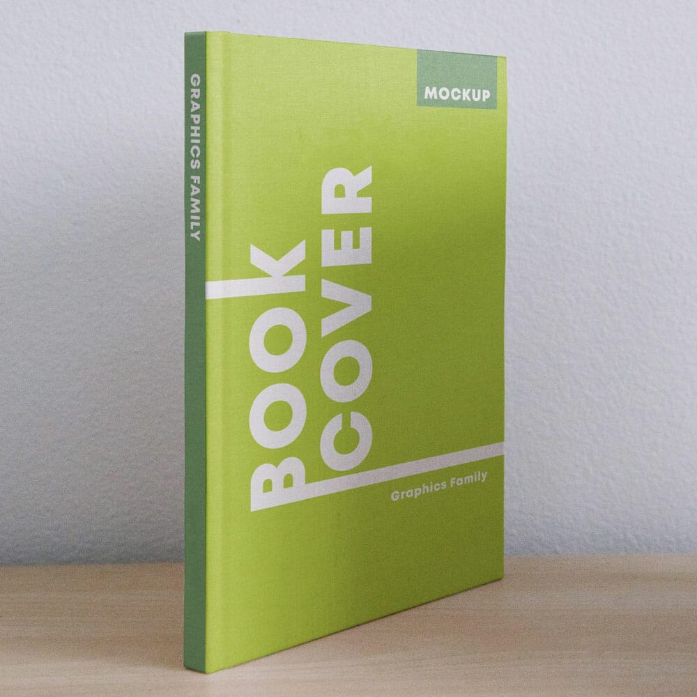 Free Book Cover & Spine Design Mockup PSD