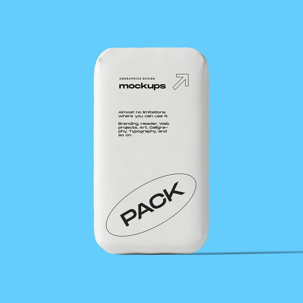 Free Box Mockup Front View PSD