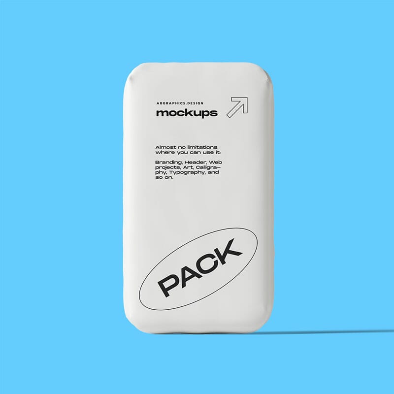 Free Box Mockup Front View PSD