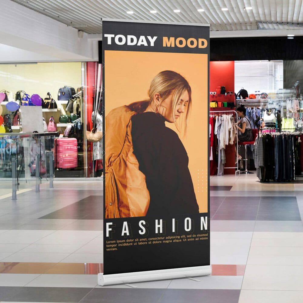 Free Bunting Mockup PSD Template