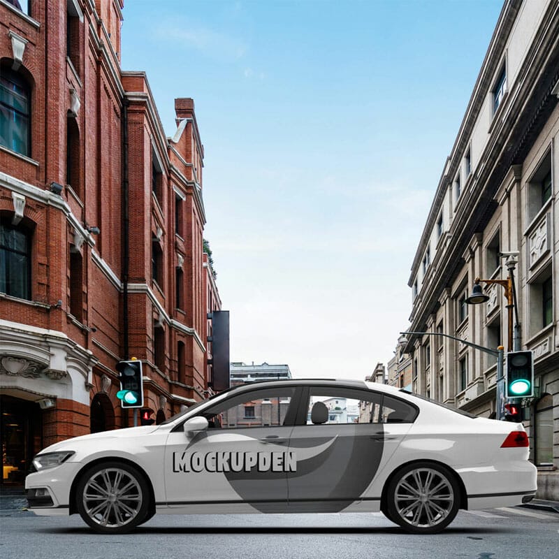 Free Car Branding Mockup PSD Template