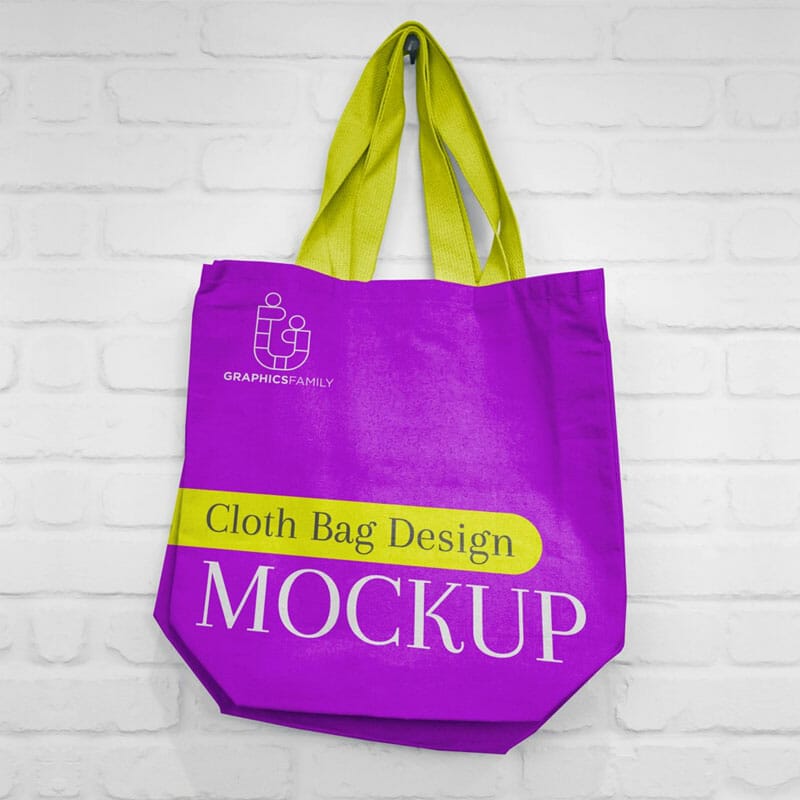 Free Cloth Bag Design Mockup PSD » CSS Author
