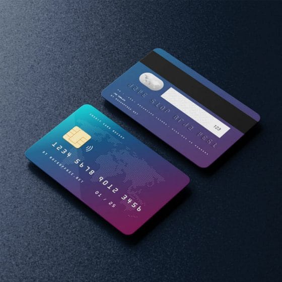 Free Credit Card Mockups PSD