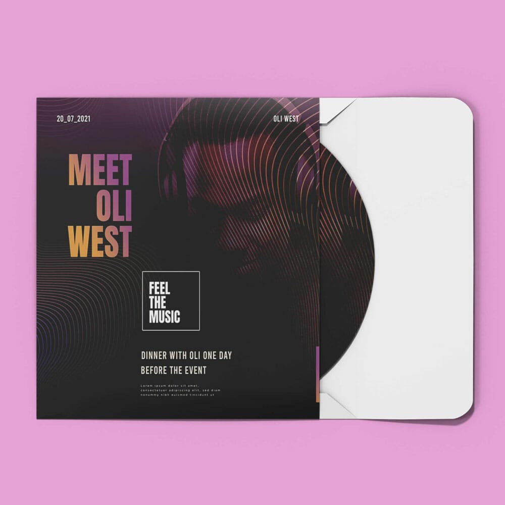 Free DVD Cover Mockup PSD Template