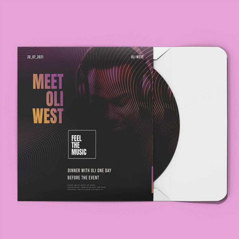 Free DVD Cover Mockup PSD Template