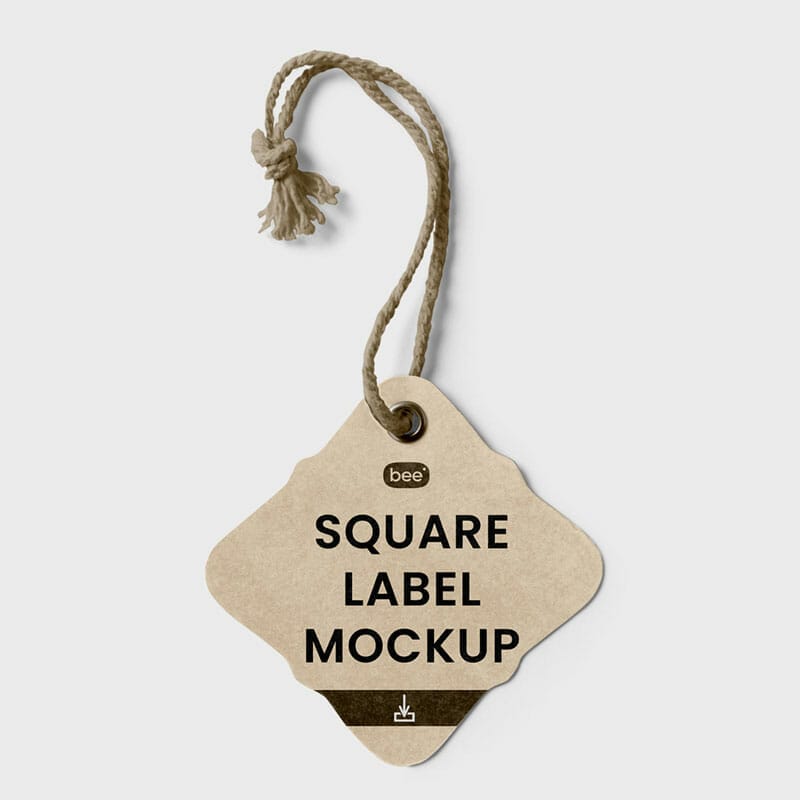 Free Elegant Label Mockup PSD