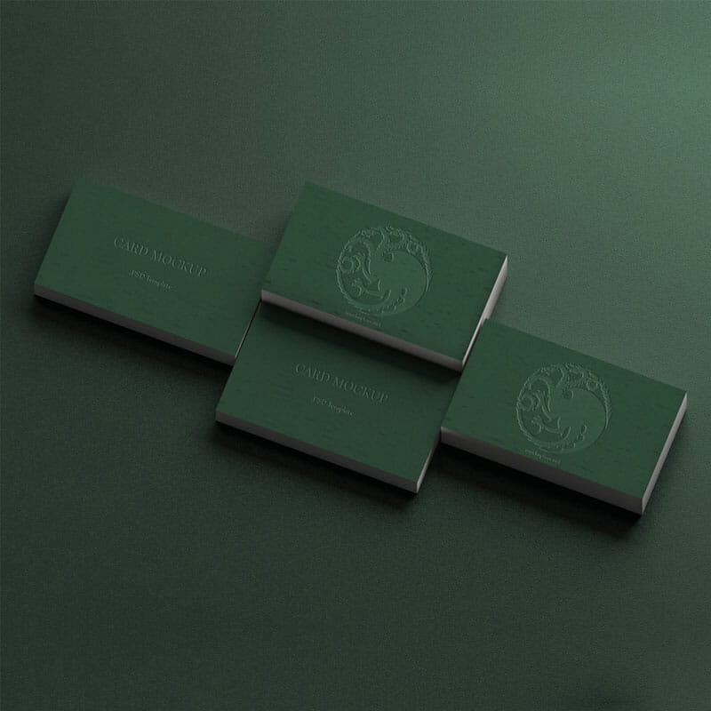 Free Embossed Business Card Mockup PSD » CSS Author