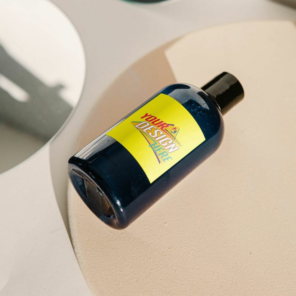 Free Facial Cleanser Bottle Design Mockup PSD