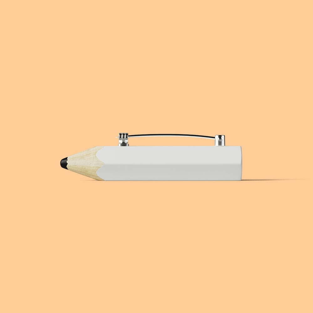 Free Front View Small Pencil Mockup PSD
