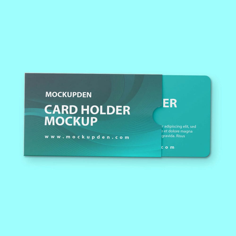 Free ID Card Holder Mockup PSD Template