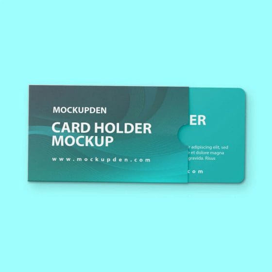 Free ID Card Holder Mockup PSD Template