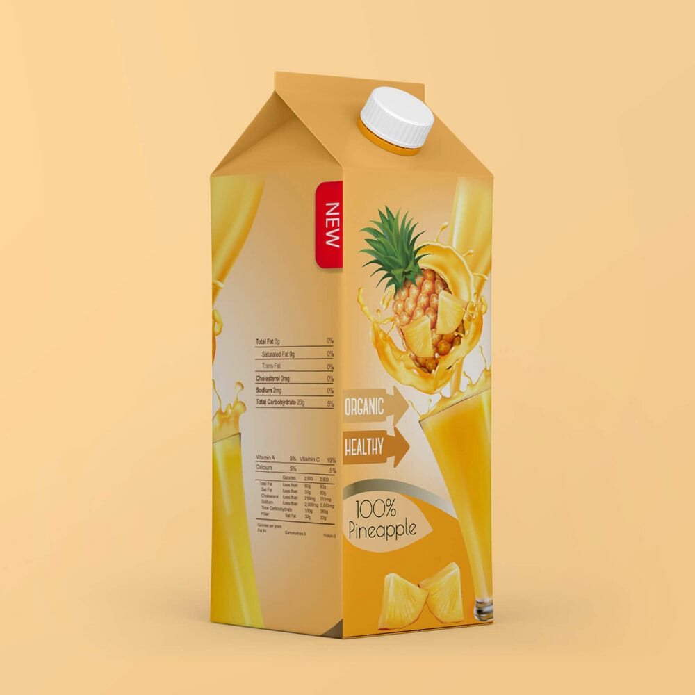 Free Juice Box Mockup PSD Template