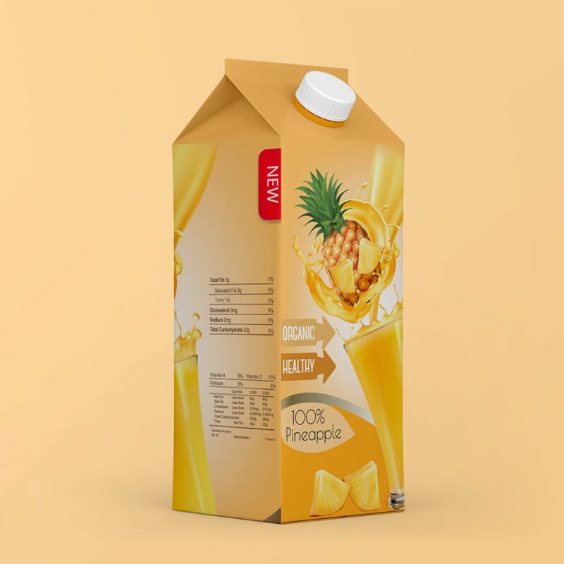 Free Juice Box Mockup PSD Template