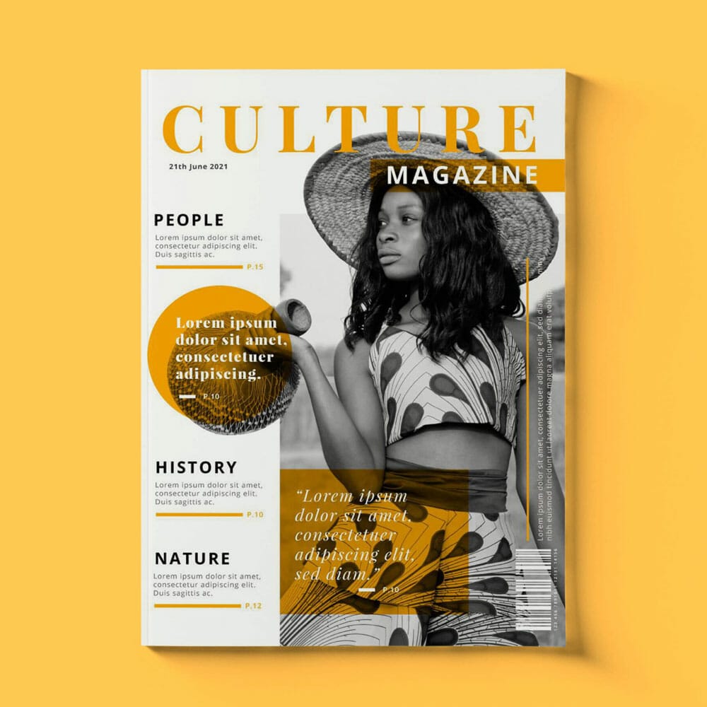 Psd magazine template free deals download