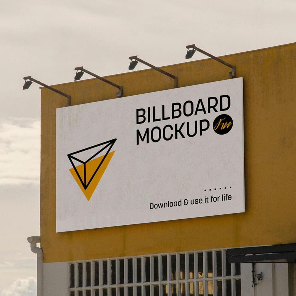 Free Outdoor Billboard Mockup PSD