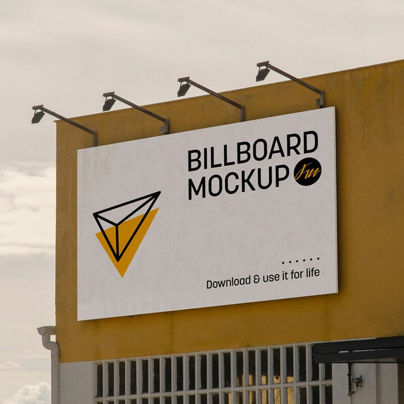 Free Outdoor Billboard Mockup PSD