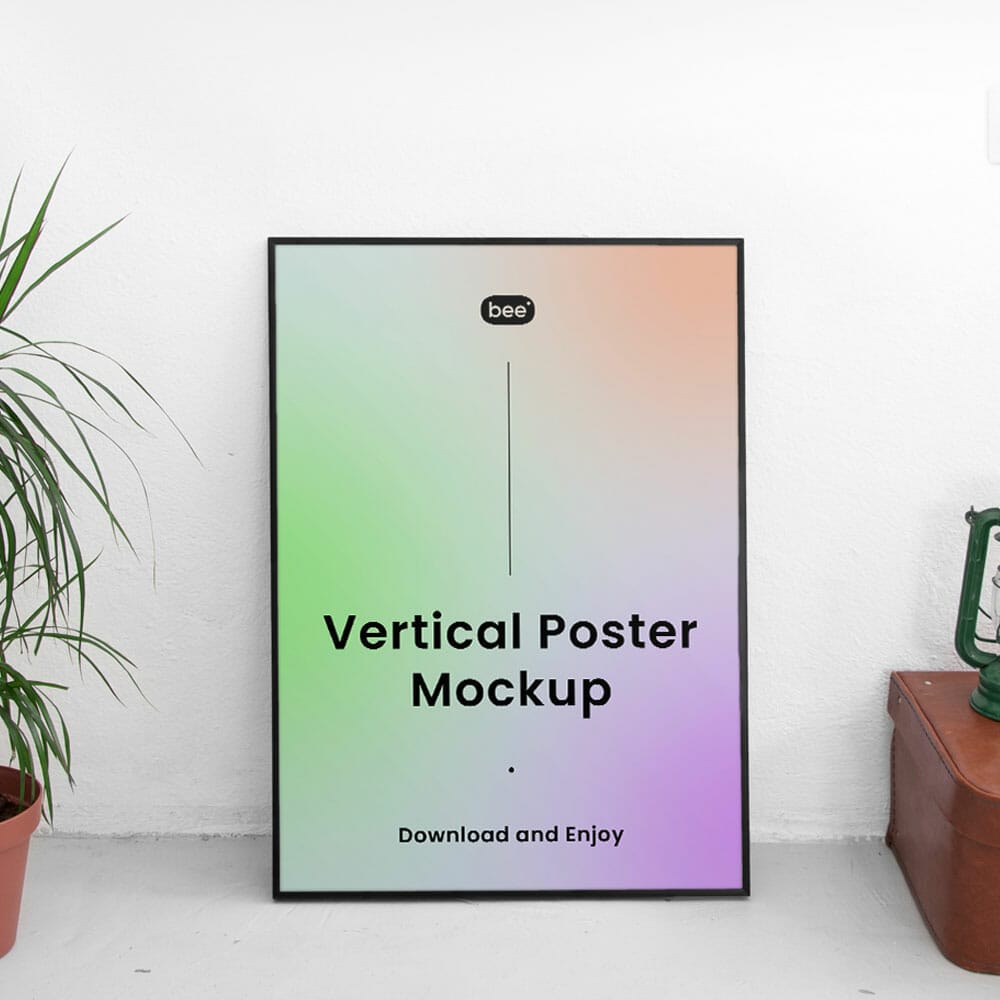 Free Poster Frame Mockup PSD