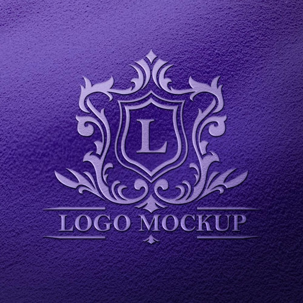 Free Realistic Logo Mockup On Luxury Fabric Texture PSD