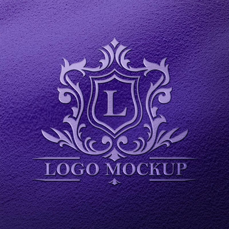 Free Realistic Logo Mockup On Luxury Fabric Texture PSD