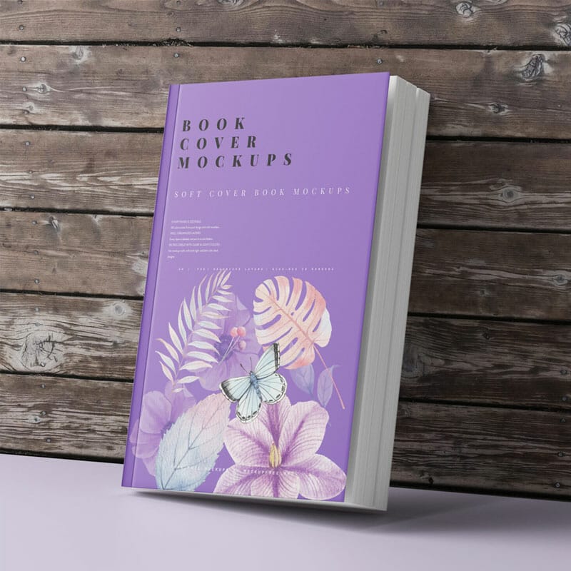 Free Soft Cover Book Mockup PSD