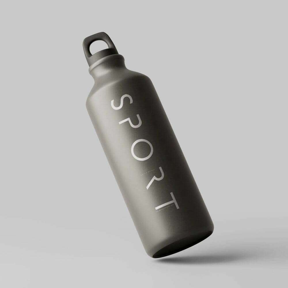 Free Sport Bottle Mockup PSD
