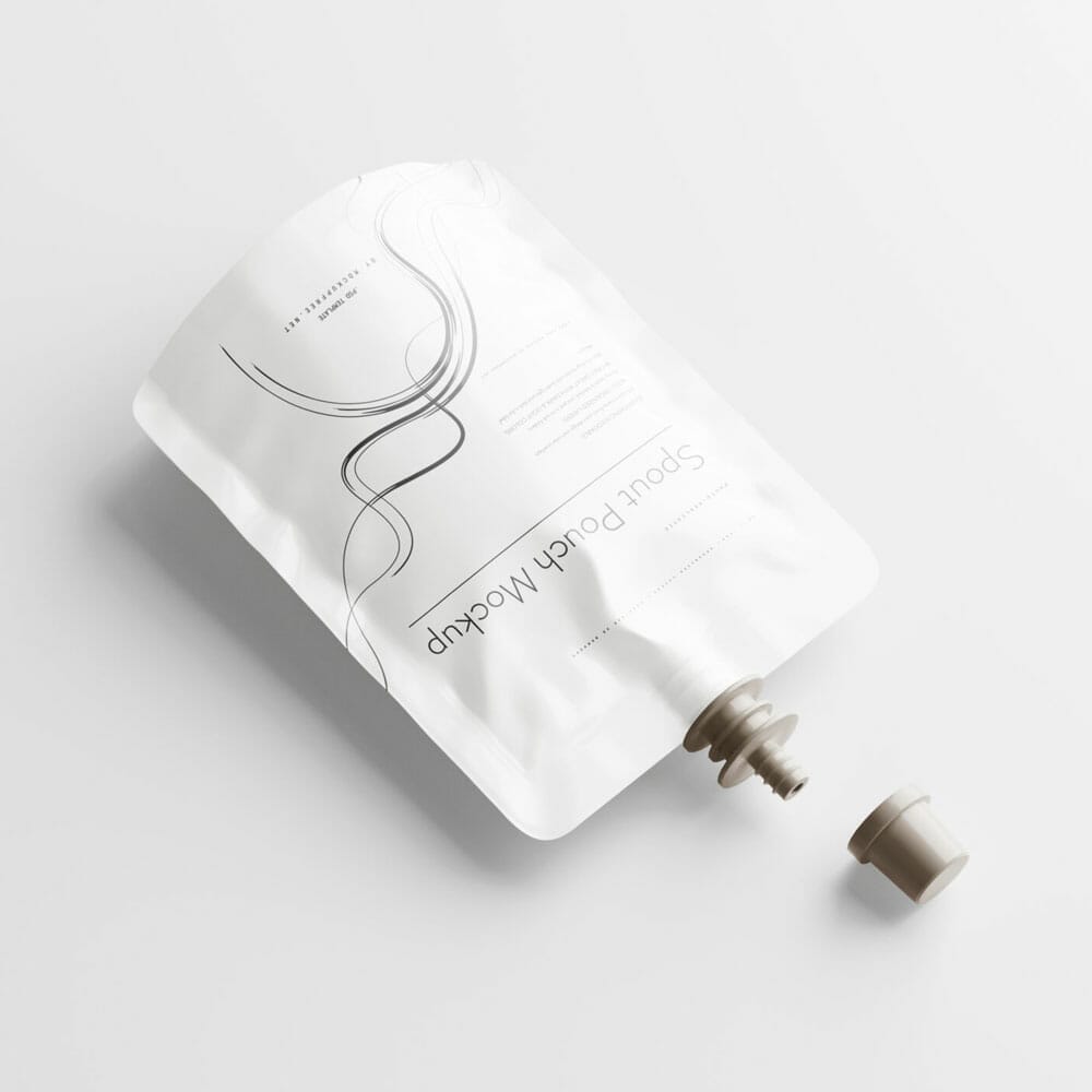 Free Spout Pouch Mockup PSD