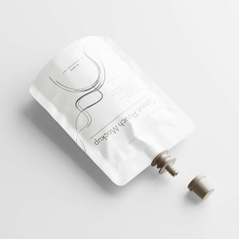 Free Spout Pouch Mockup PSD
