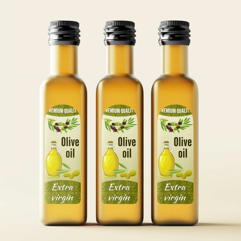 Free Square Cooking Oil Bottle Mockup PSD