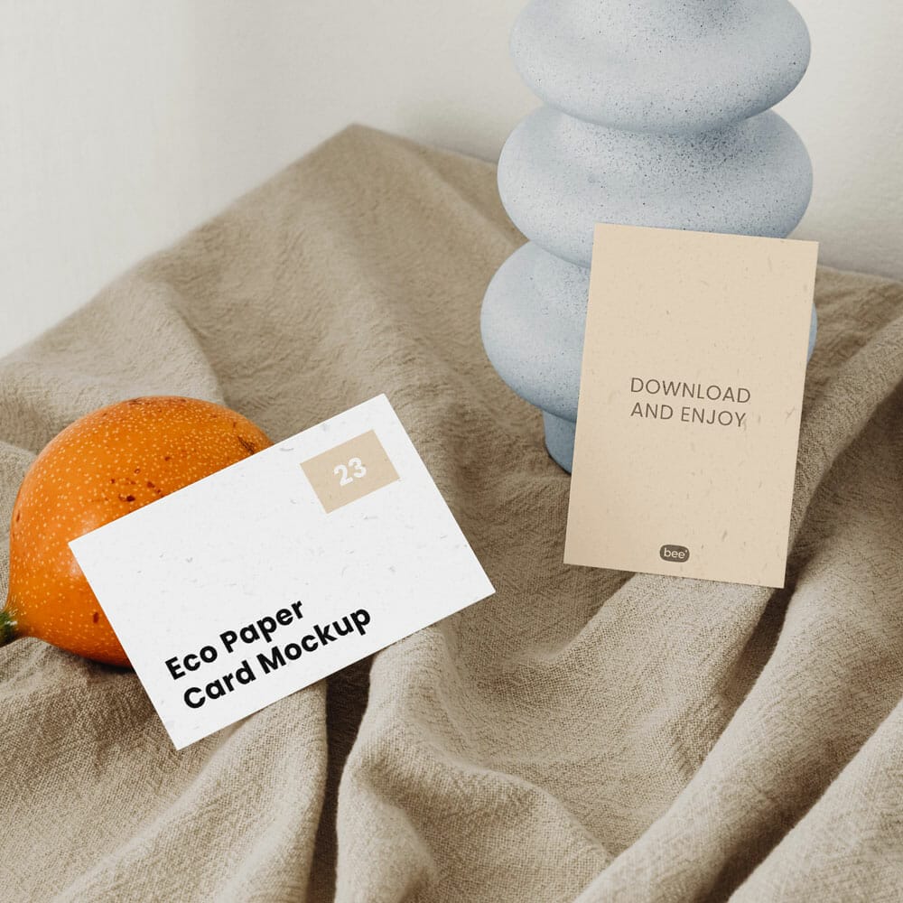 Free Stationery Business Card Mockups PSD