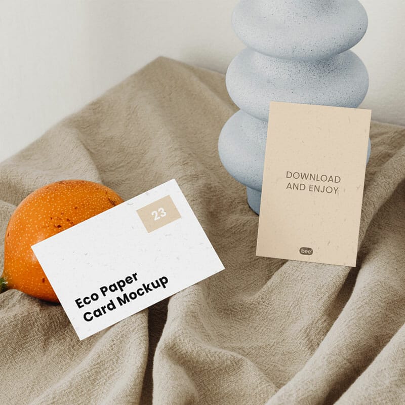 Free Stationery Business Card Mockups PSD