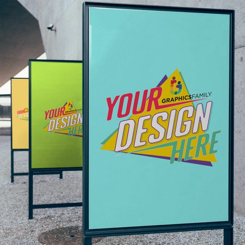 Free Street Poster Design Mockup PSD » CSS Author