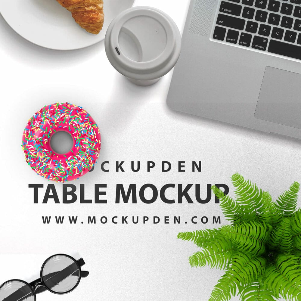 Free Table Surface Mockup PSD Template