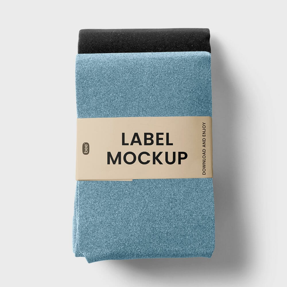Free Tights With Label Mockup PSD