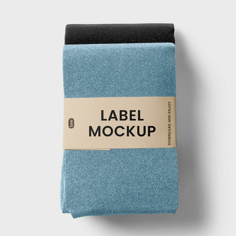 Free Tights With Label Mockup PSD