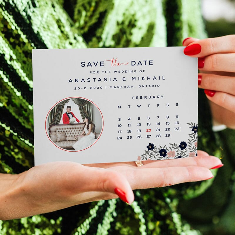 Free Wedding Invitation / Save The Date Card Mockup PSD