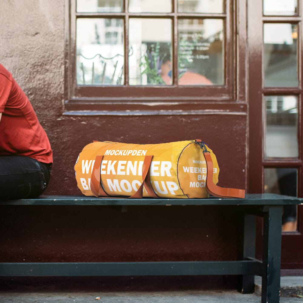 Free Weekender Bag Mockup PSD Template