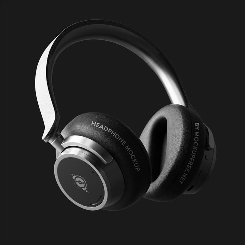 Free Wireless Headphone Mockup PSD